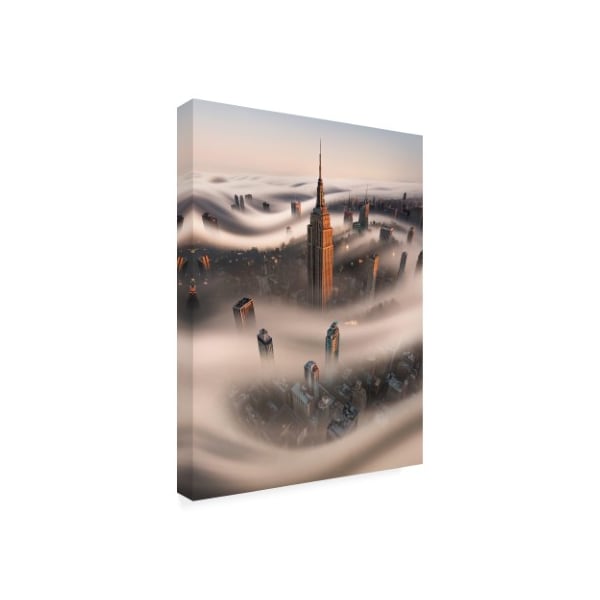 Bruce Getty 'Empire Fog' Canvas Art,14x19